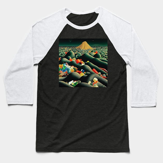 trash heap Baseball T-Shirt by dailydadacomic